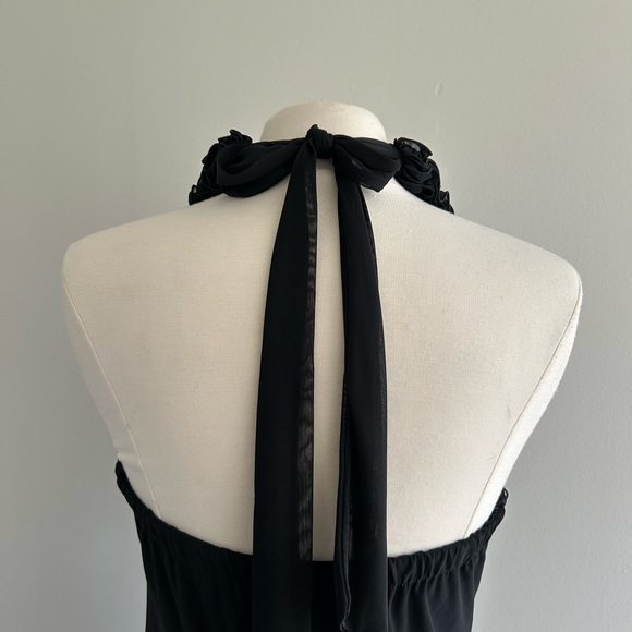 Blue Sage Y2k black Midi Dress size 14 - Picture 4 of 6